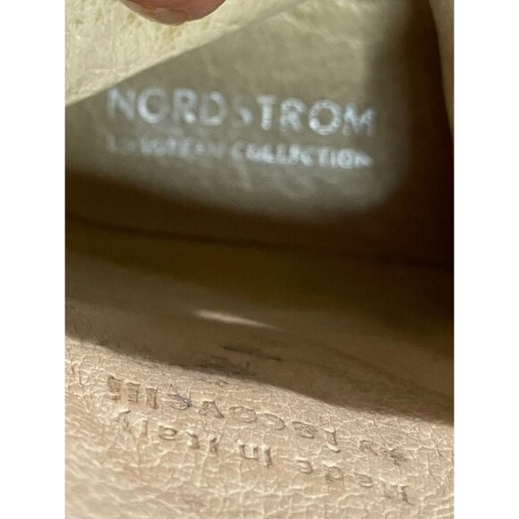 Gold Leather Embroidered Lace-Up Boots Made In Italy By Y. Iacovelli Size 28 Kid - Picture 10 of 13